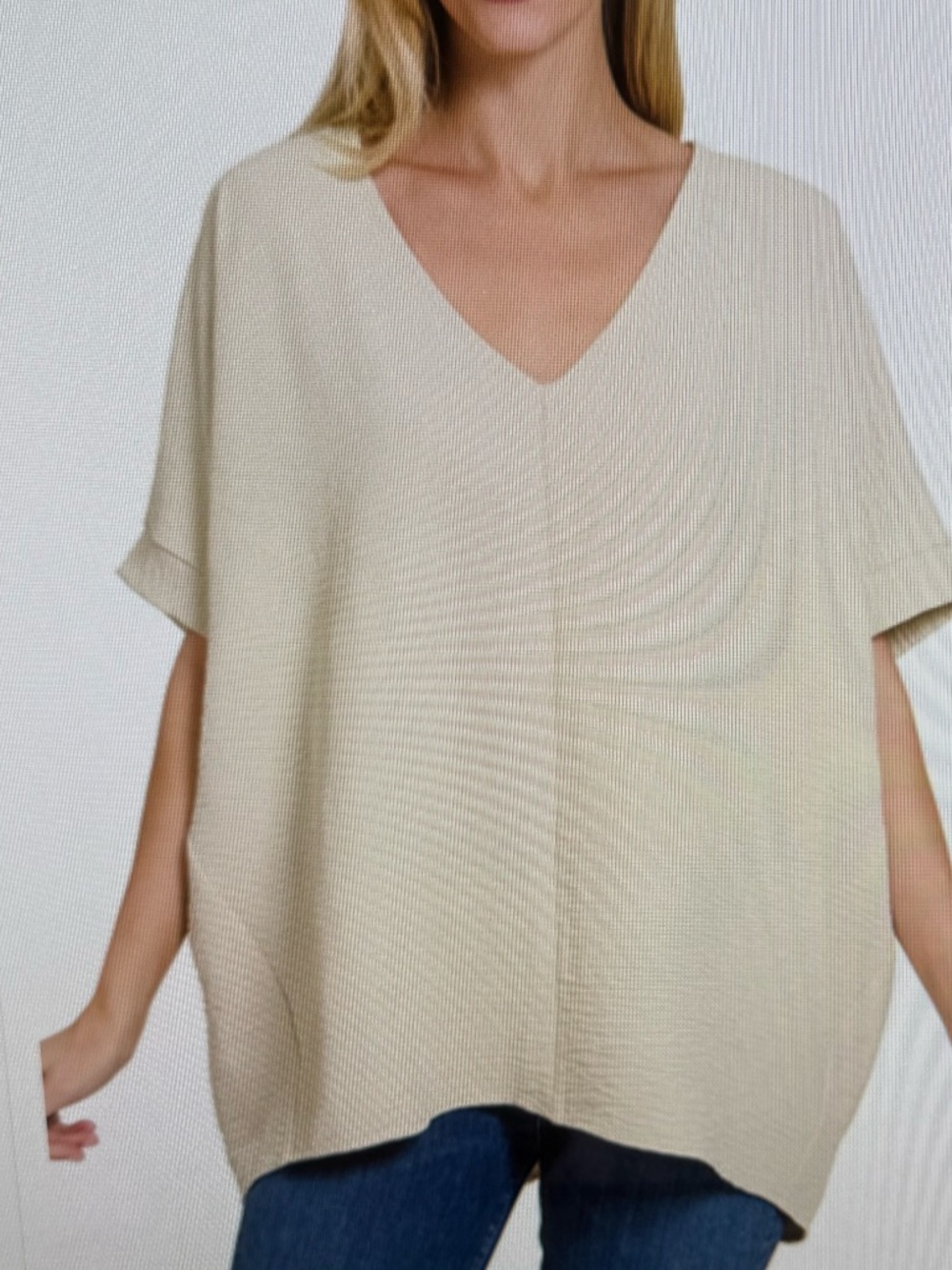 QT-1214D4 SB Zenana Woven Airflow Short Sleeve Top Various Sizes